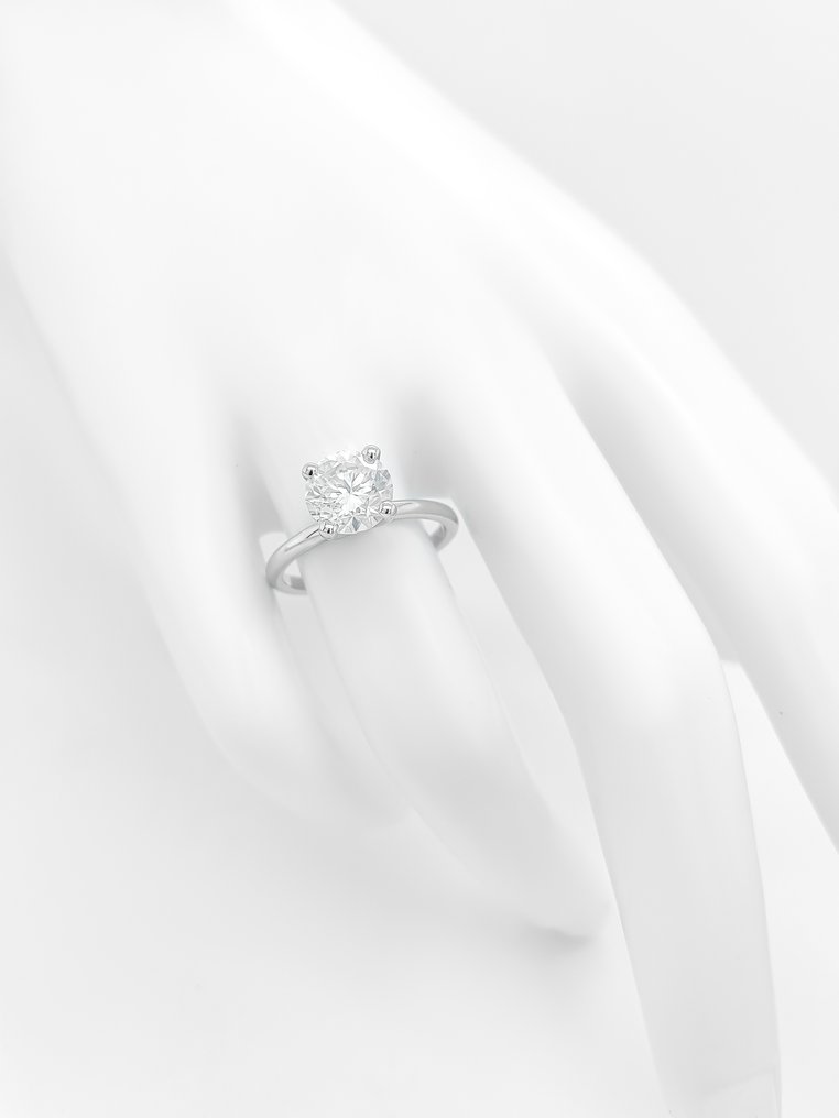 Sormus - 14 kt. Keltakulta, E/SI2 -  1.90ct. tw. Timantti (Luonnollinen) - IGI Certificate #3.2