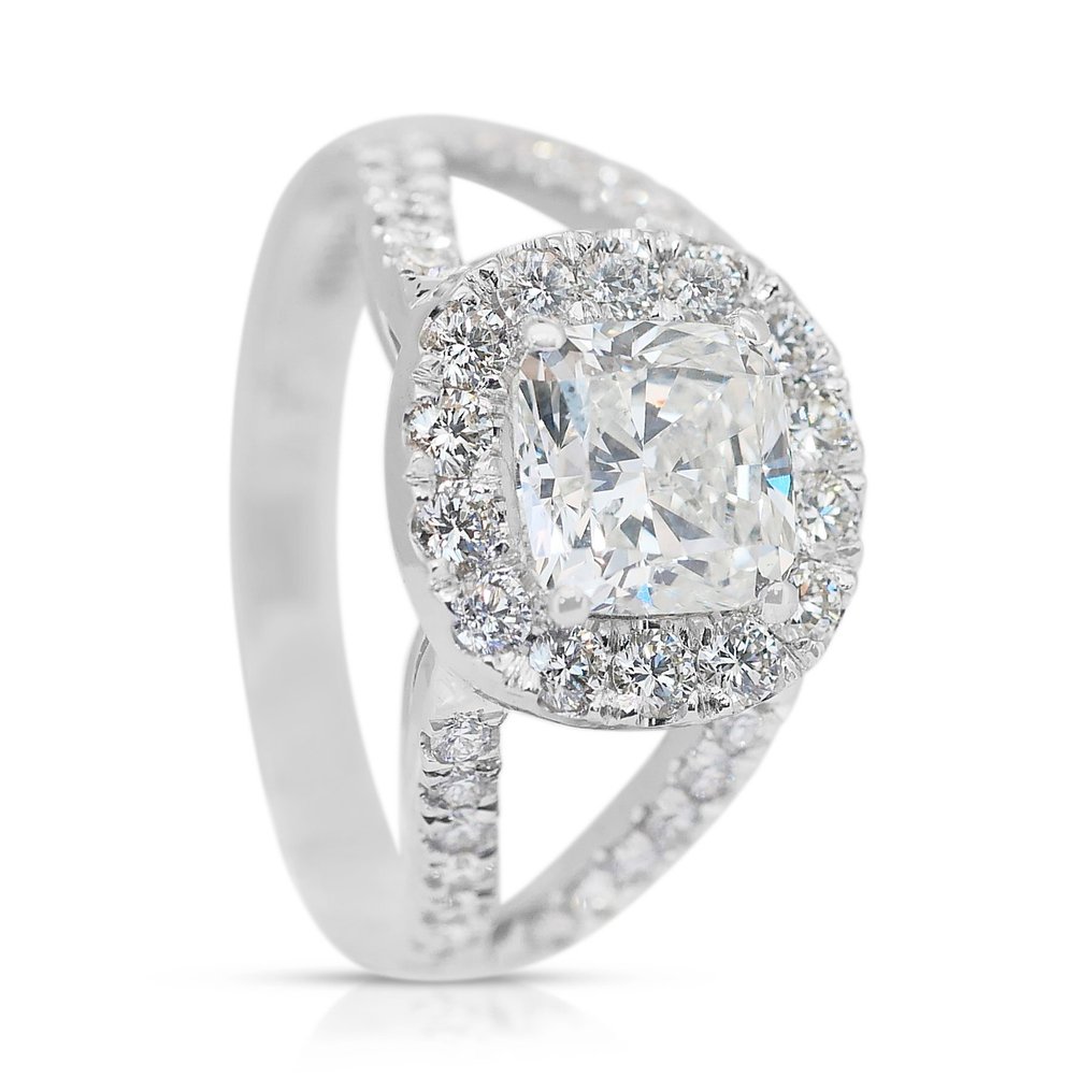 戒指 - 18K包金 白金 - 2.20ct. tw. 钻石 (天然) - 钻石 #3.2