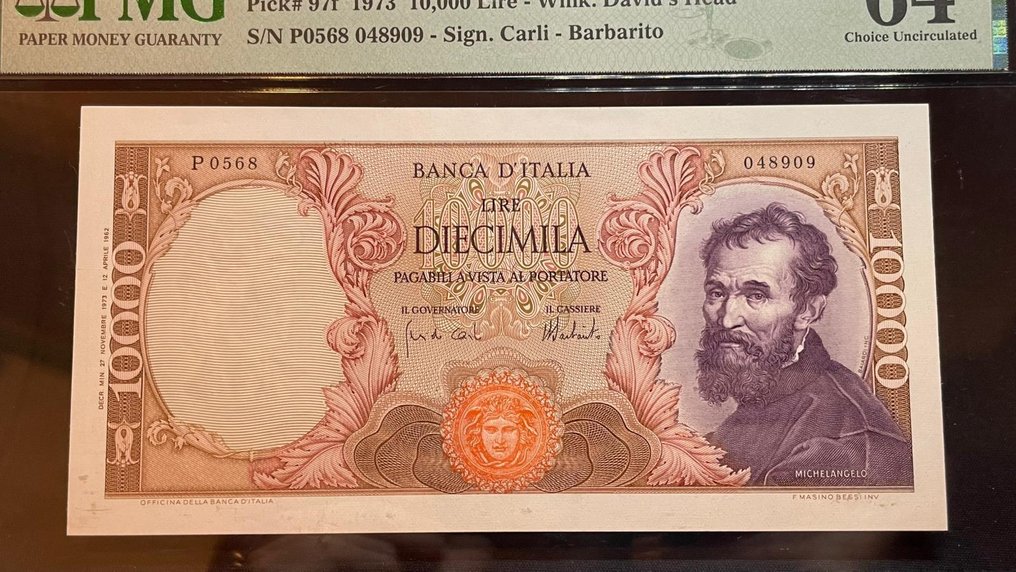 Olaszország. - 10 000 Lire - 1973 - Pick 97f  (Nincs minimálár) #2.1