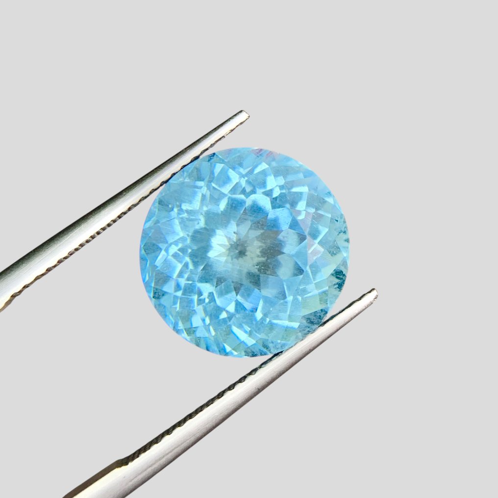 1 pcs Blu Acquamarina - 11.03 ct - International Colored Gemstone Association (ICA GemLab) - Una gemma di colore insolito e raro #4.3