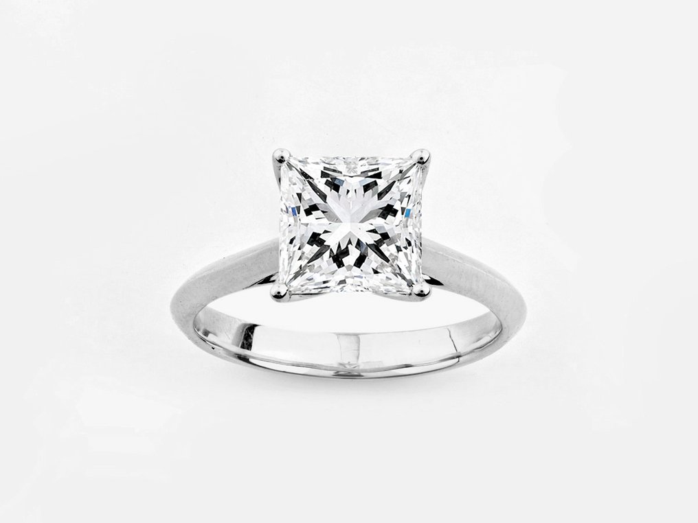 Ring - 14 kt Weißgold -  2.50ct. tw. Diamant (Laborgezüchtet (Lab Grown)) #1.0