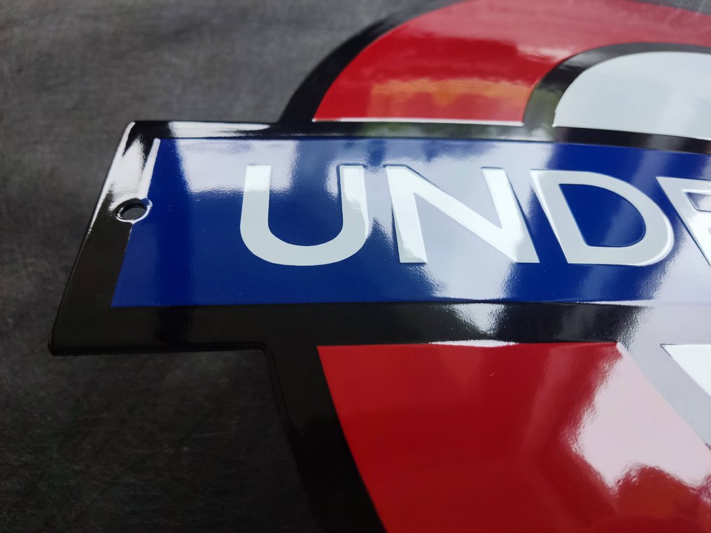 Underground - enamel sign Underground Metro U-Bahn subway Emailschild Emaille Schild #1.0