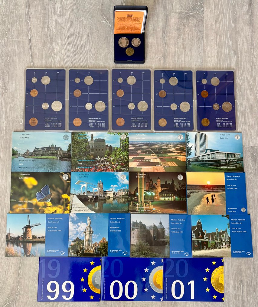 Hollandia. Beatrix. Gulden 1980/2001 (21 sets complete reeks) (Nincs minimálár) #1.0