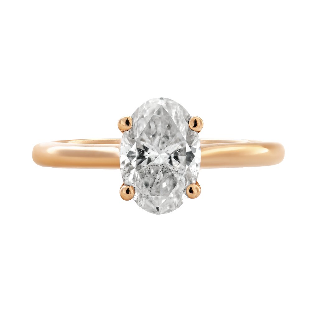 Δαχτυλίδι - 14 καράτια Ροζ χρυσό - 1.51ct. tw. Διαμάντι (Φυσικό) #1.0