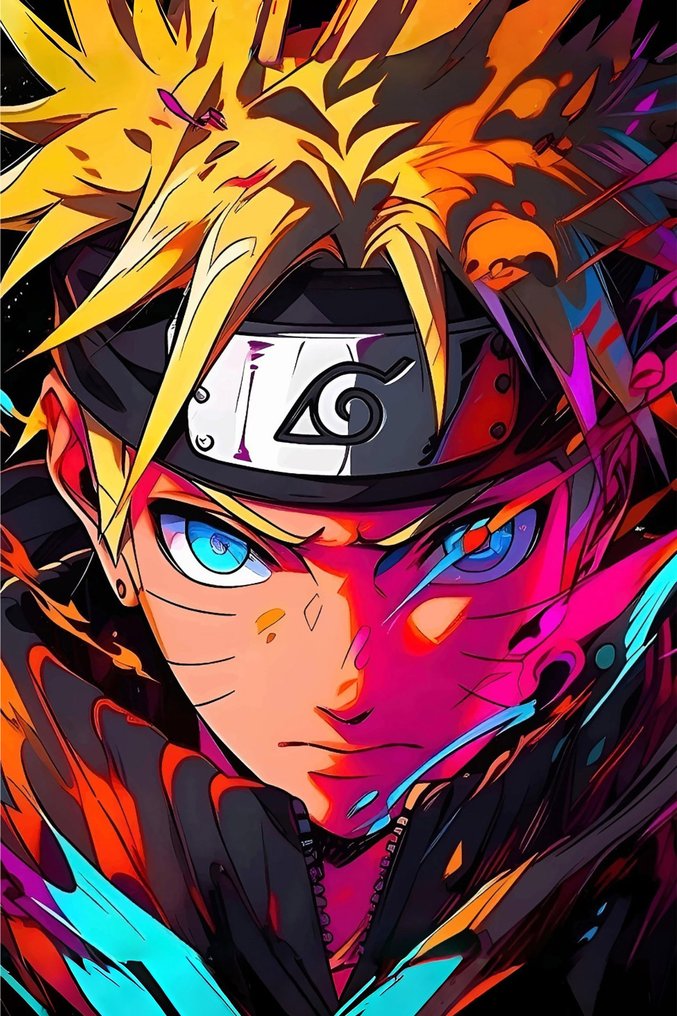 Canvas Fit - Alberto Ricardo - “Voluntad Inquebrantable: Goku & Naruto” (Díptico en lienzo – Edición limitada) #3.2