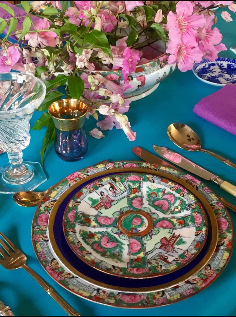 Toalha de mesa para mesas grandes, com uma cor azul turquesa elegante. - Toalha de mesa  - 270 cm - 180 cm #1.0