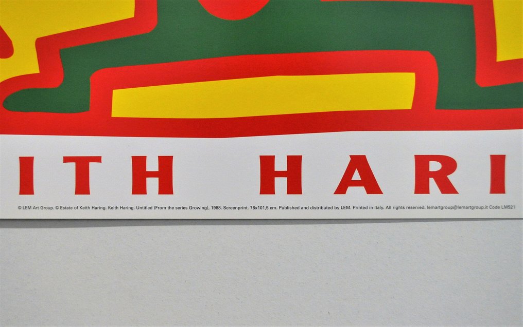 Keith Haring (after) - UNTITLED 1988 - Original vintage poster - Year 1998 #2.1