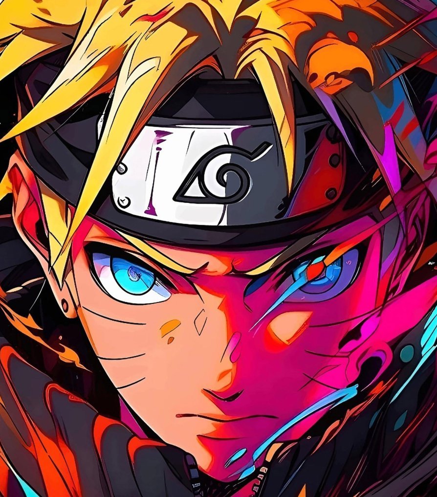 Canvas Fit - Alberto Ricardo - “Voluntad Inquebrantable: Goku & Naruto” (Díptico en lienzo – Edición limitada) #4.3