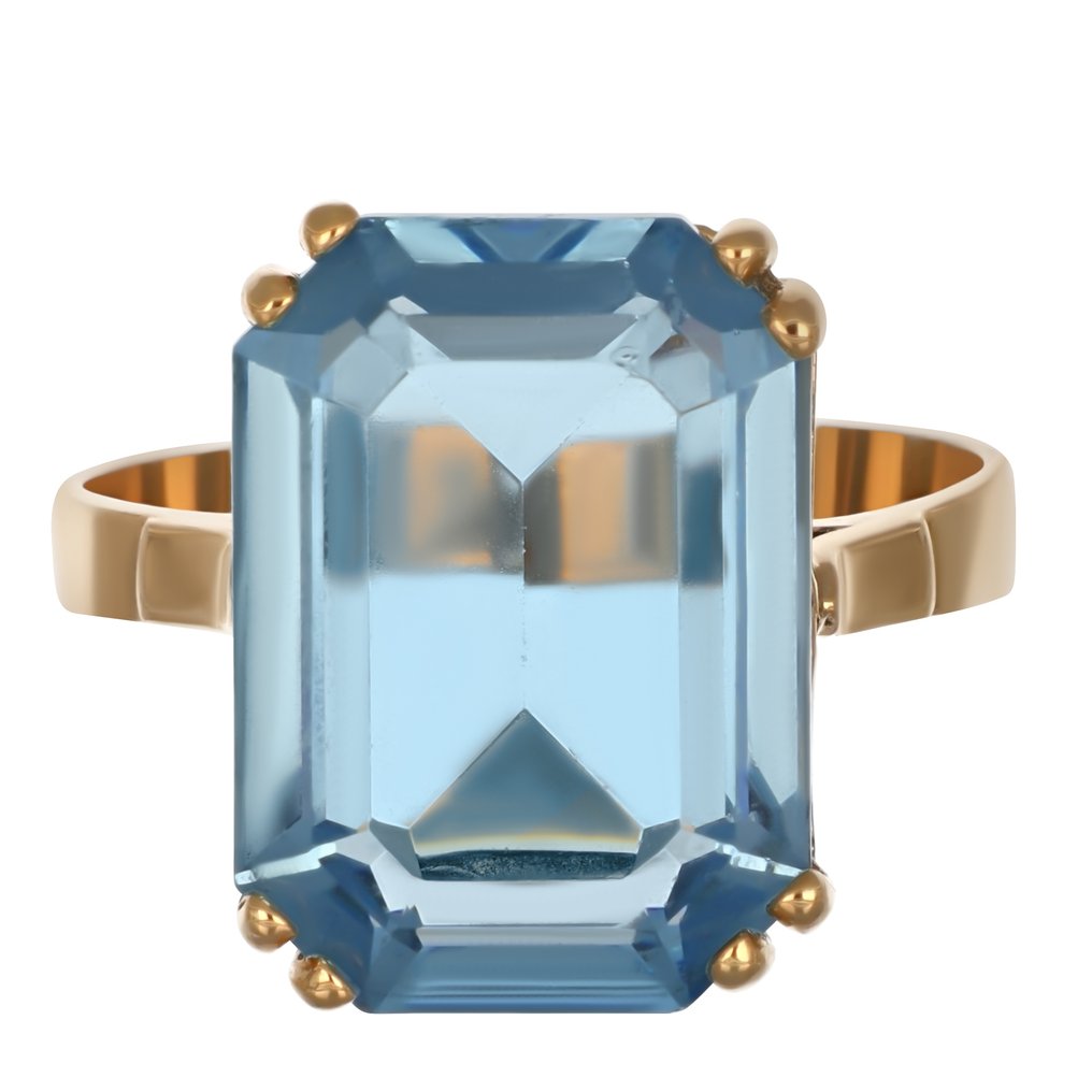 戒指 - 18K包金 黄金 -  9.70ct. tw. 黄宝石 #1.0