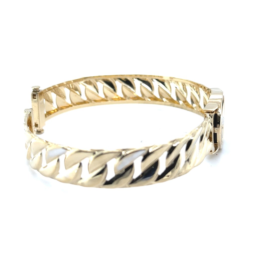 14 καράτια - Λευκός χρυσός, Κίτρινο χρυσό - Μπανγκλ - Βραχιόλι Mercedes 14K 21 #3.2