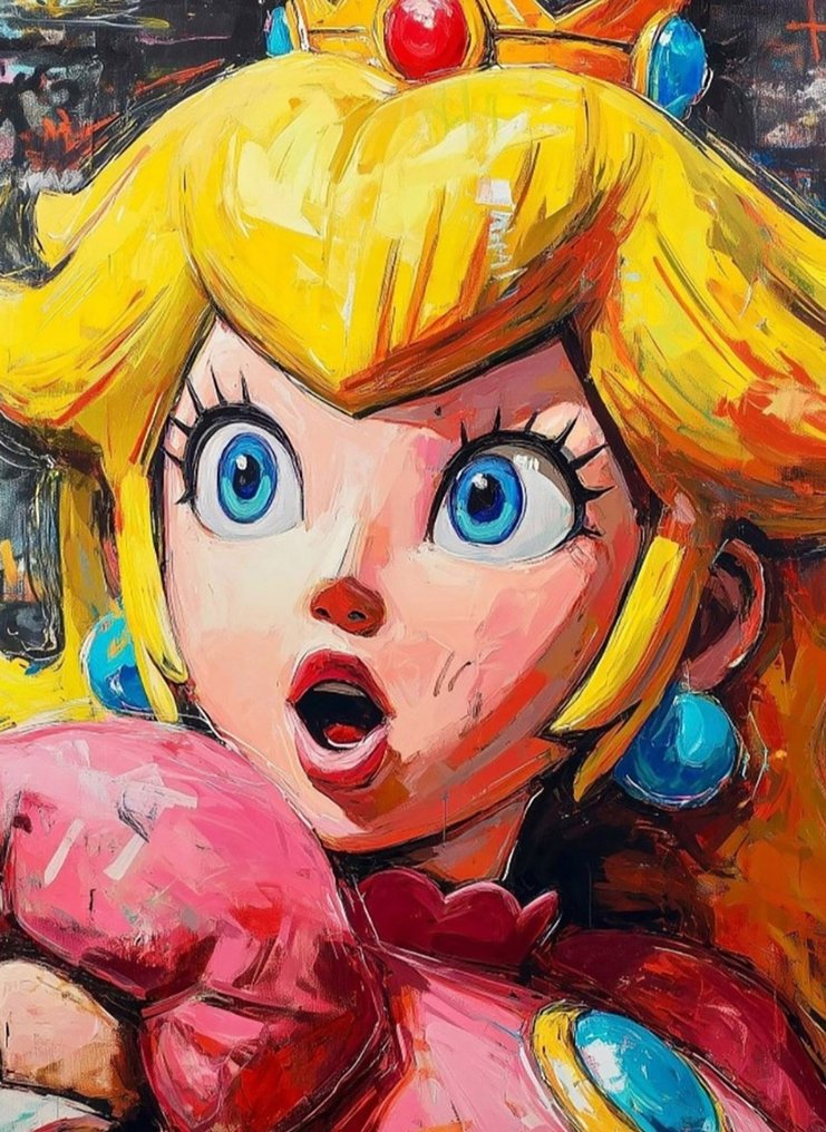 Canvas Fit - Alberto Ricardo - “Rebeldes del Reino Champiñón: Peach & Luigi” (Díptico en lienzo – Edición limitada) #4.3