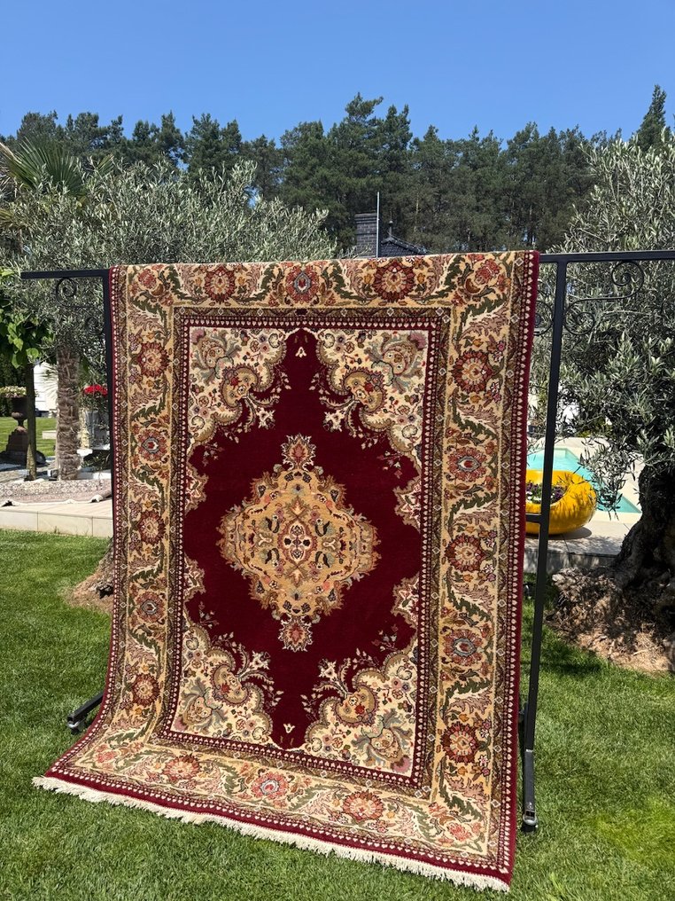 Μοναδικός Indo Tabriz - Χαλί - 245 cm - 165 cm #1.0