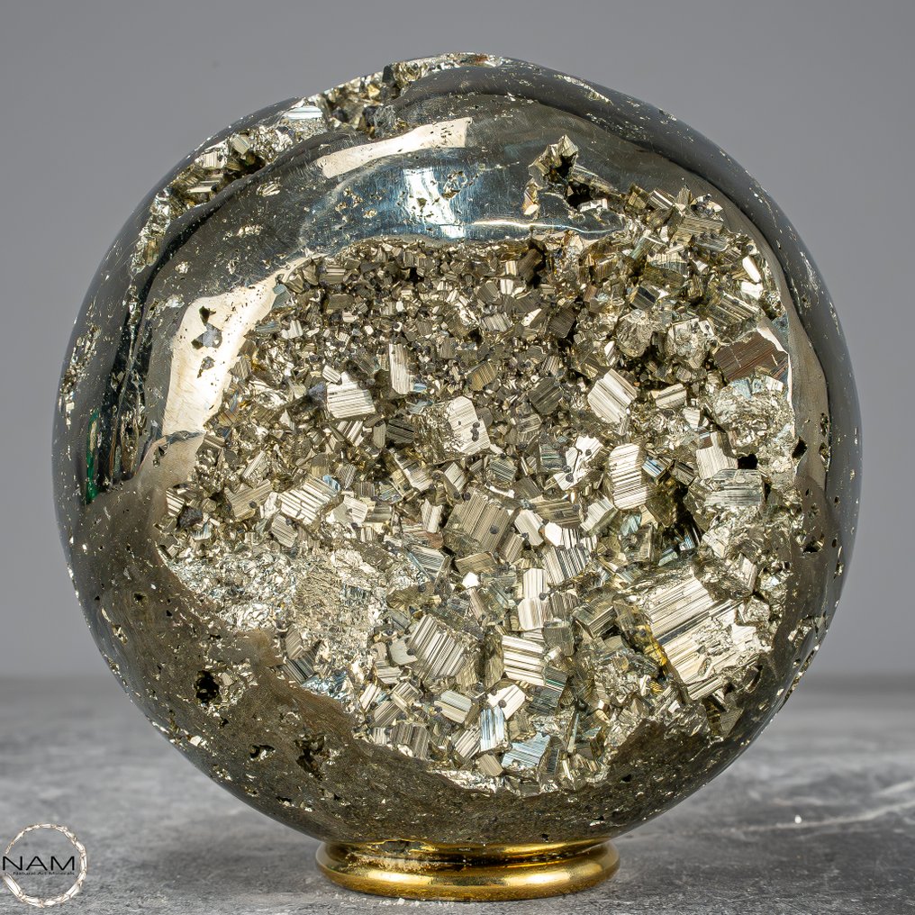 天然大块黄铁矿球 顶级质量- 2947.18 g #1.0