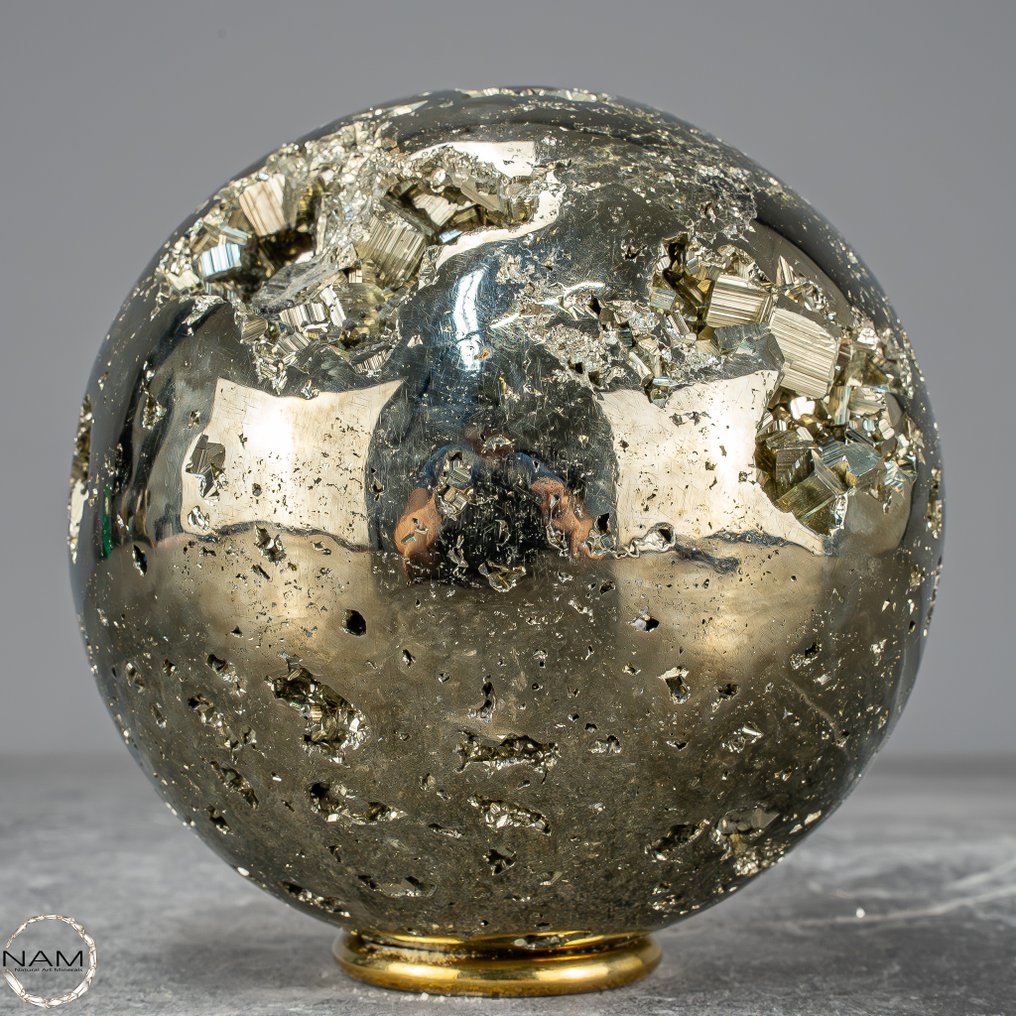 天然大块黄铁矿球 顶级质量- 2947.18 g #1.0