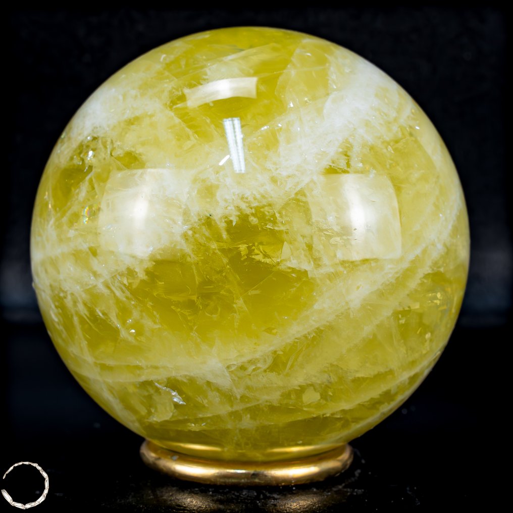 一流品质黄水晶球 Crystal- 838.82 g #1.0