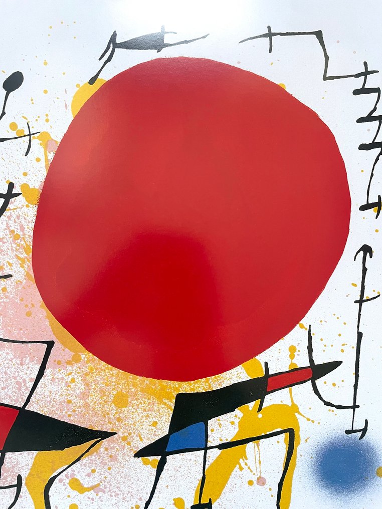 Joan Miró (after) - Le Soleil Rouge - Offset Lithography - M&S licensed print - 1997 #3.2