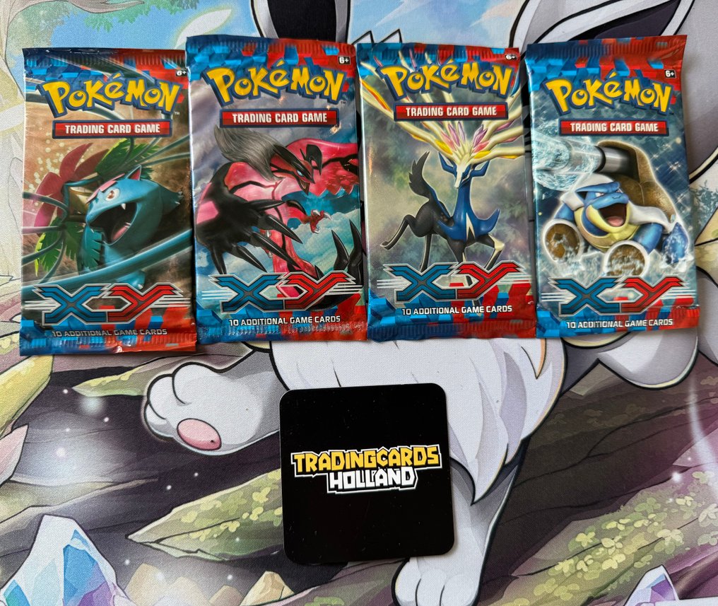 Pokémon - 1 Booster pack - 4 Pokemon XY Base Factory Sealed Booster Packs ARTSET Ultra Rare Good Condition ERROR Packs 1 Card - WOTC #1.0