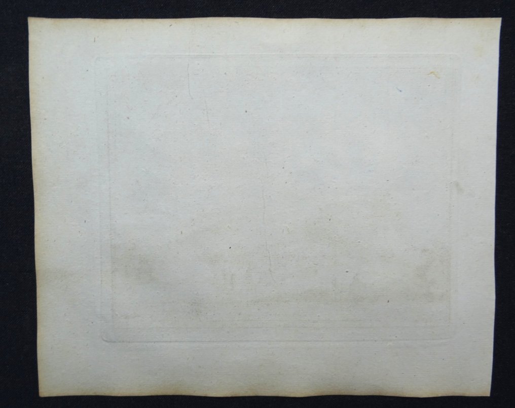 西班牙 - Vejer de la Frontera，安达卢西亚，直布罗陀海峡; Van der Aa / Alvarez de Colmenar - Vu de Vegel pres du Détroit - 1701-1720 #4.3