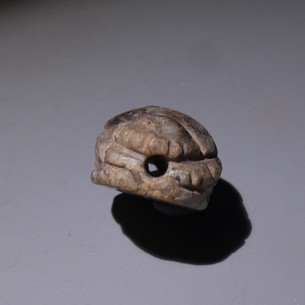 Αρχαία Αιγυπτιακή Feldespar Καρκίνος καρδιάς. 2,8 εκ. μήκος. Ύστερη Περίοδος, 664 – 332 π.Χ. #3.2