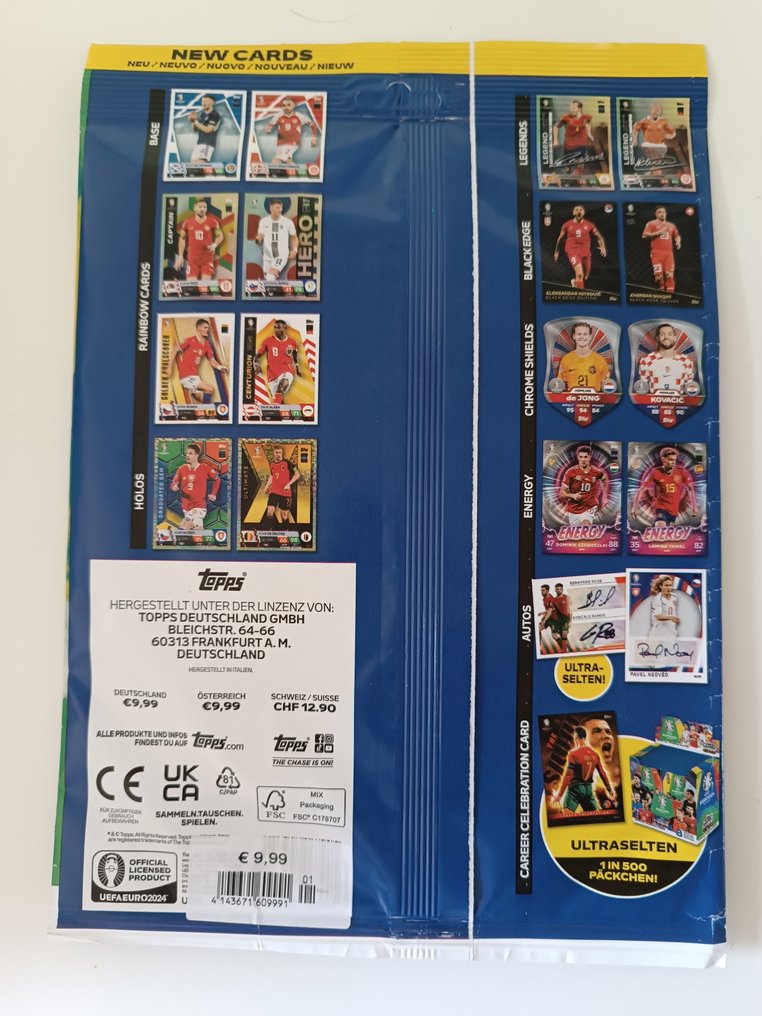 2024 Topps Match Attax UEFA Euro Cristiano Ronaldo Mixed collection - Presque parfait (NM) #4.3