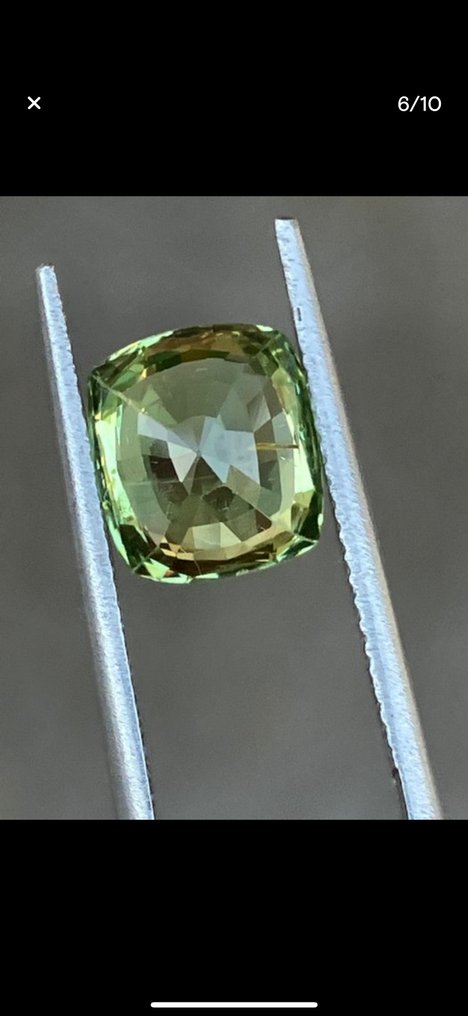 1 pcs  黄色, 绿色 金绿宝石  - 3.39 ct - 美国宝石研究院（GIA） #1.0