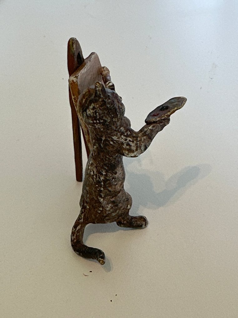 Skulptur, Le peintre - 6 cm - Koldmalet bronze #4.3
