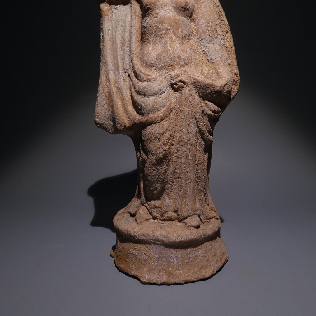 古希腊,希腊化时代 Terracotta 坦格拉女神像,高19厘米,公元前4世纪。 #4.3