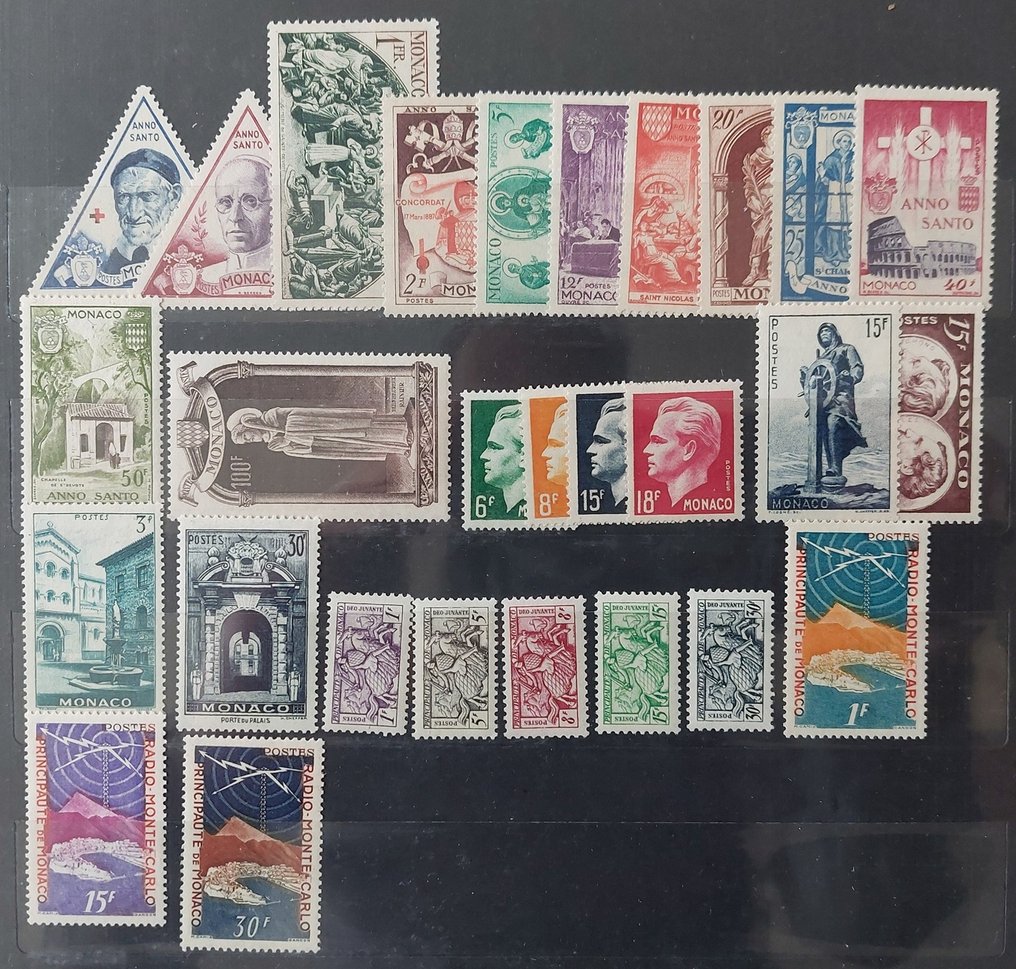 Μονακό 1951 - Έτος 1951 πολυτελείας** σχεδόν πλήρες - Yvert 351-78 #1.0