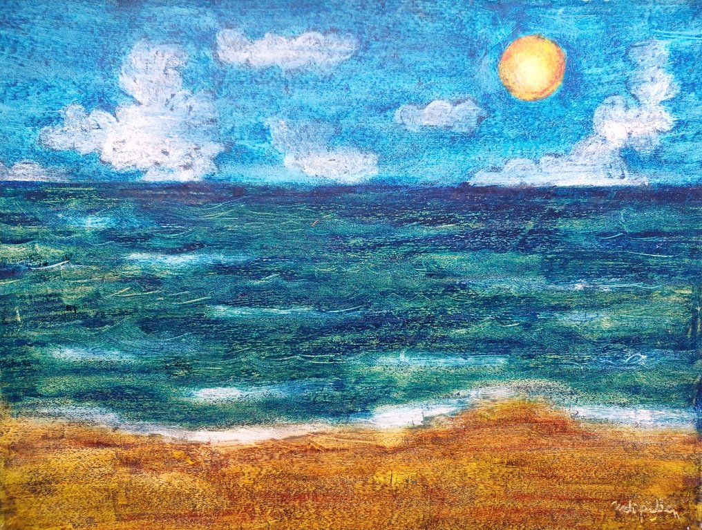 Rudi Pillen (1931-2014) - Zeezicht #1.0