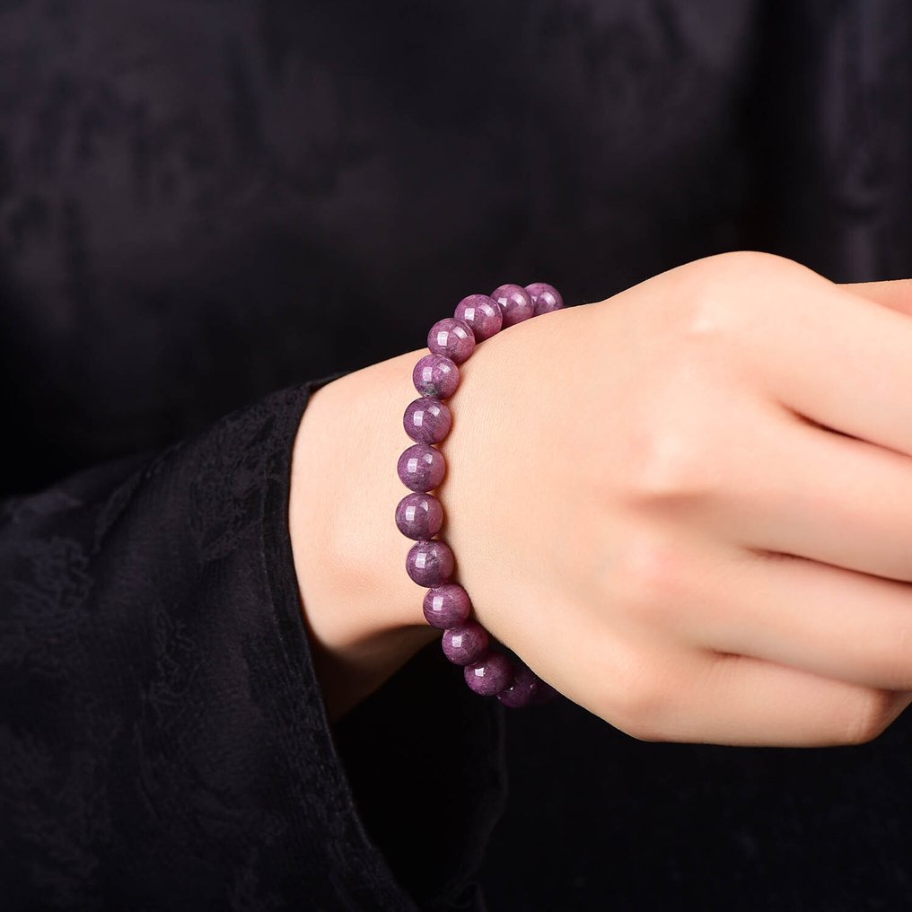 Sin reserva - Certificado ALGT - Pulsera de rubí natural Intensidad de color notable, directamente de la tierra.- 24.56 g #1.0