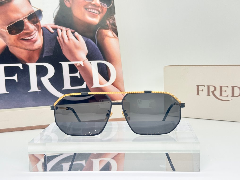 Other brand - Fred FG50033U Oro e Nero Nuovo 2025 - Occhiali da sole #4.3
