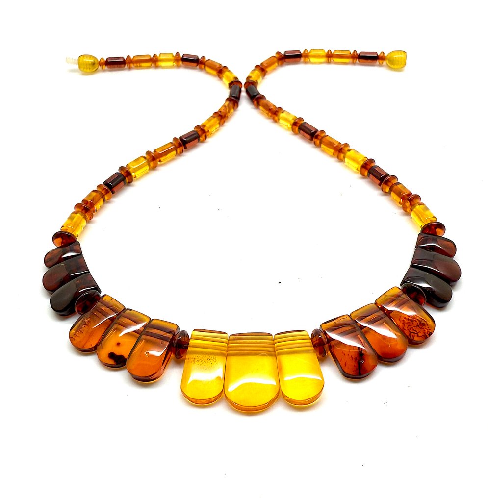 Luonnollinen Baltic-meren meripihkainen kaulakoru - Meripihka - Succinite #1.0