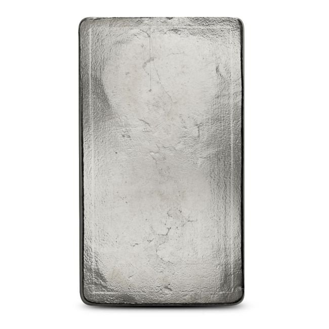 10 uncji trojańskich - Srebro .999 - 10 oz Johnson Matthey 999 Fine Silver Cast Bar #1.0