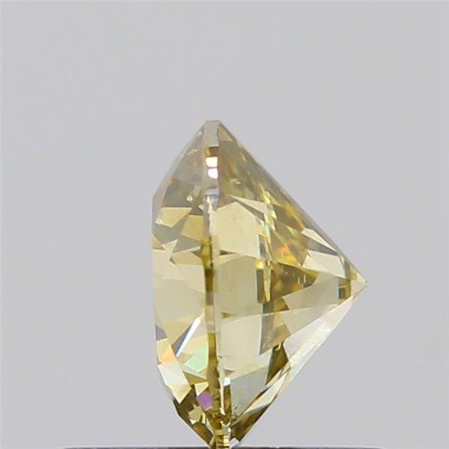1 pcs Diamant (Natürlich farbig) - 0.65 ct - Rund - Fancy Bräunlich Gelb - SI2 - Gemological Institute of America (GIA) #3.2