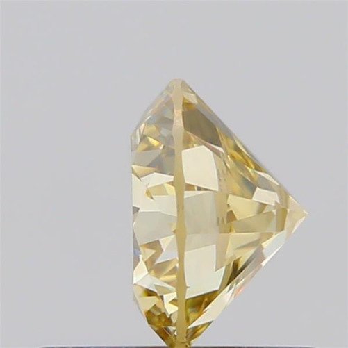 1 pcs Timantti (Luonnollinen) - 0.57 ct - Pyöreä - SI1 - Amerikan gemologinen instituutti (GIA) - Hienostunut ruskehtavan keltainen #2.1