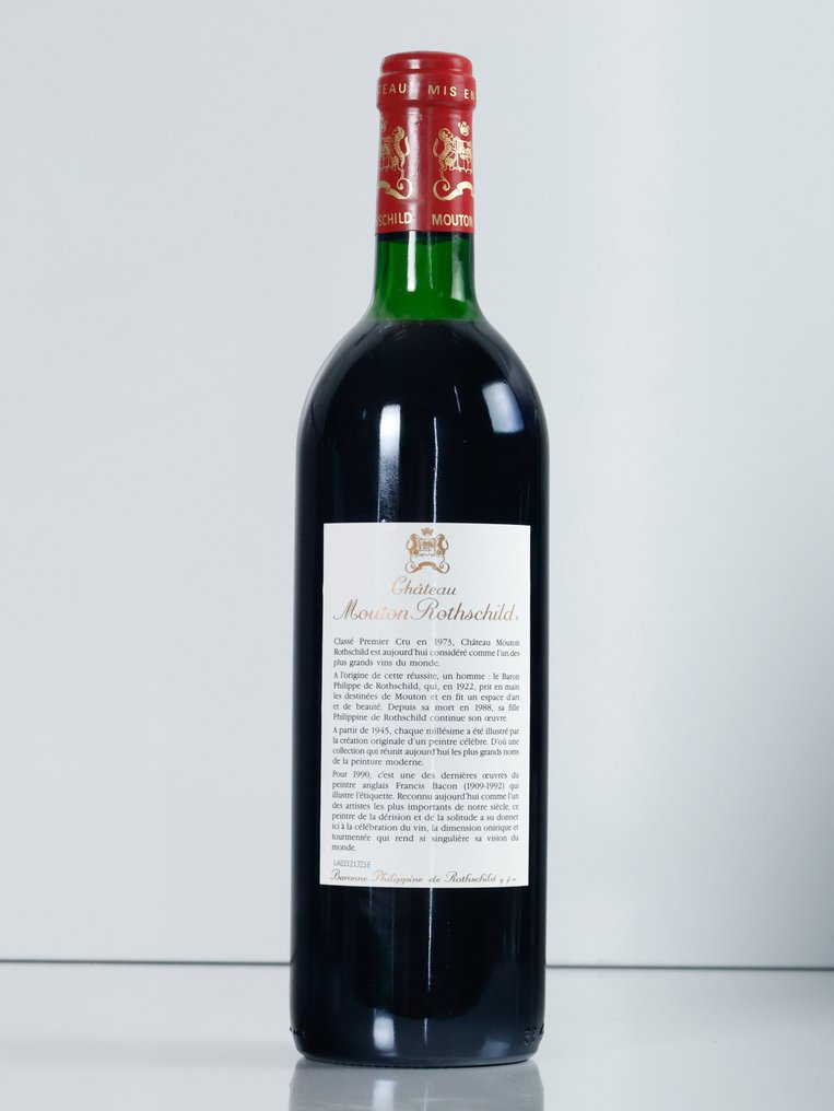 1990 Château Mouton Rothschild - 波雅克 1er Grand Cru Classé - 1 Bottle (0.75L) #1.0