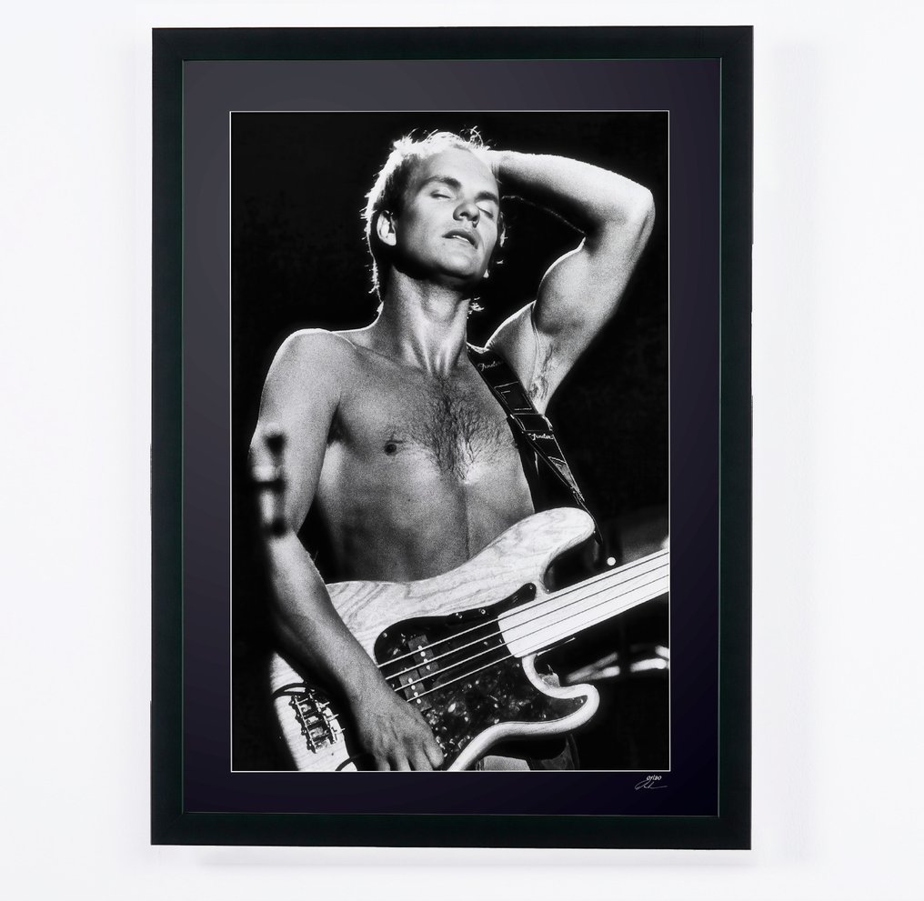 Sting - Fine Art Photography - Luxury Wooden Frame 70X50 cm - Limited Edition 01 of 20 - Serial 312 - Original Certificate (COA), Hologram - 100% New. Shipping Reduction from 3 items #3.2
