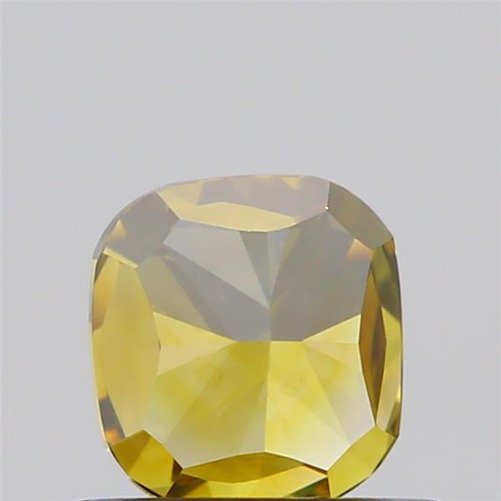 1 pcs 钻石  (天然色彩的)  - 0.68 ct - 枕形 - Fancy dark 棕色 黄色 - VS2 轻微内含二级 - 美国宝石研究院（GIA） #2.1