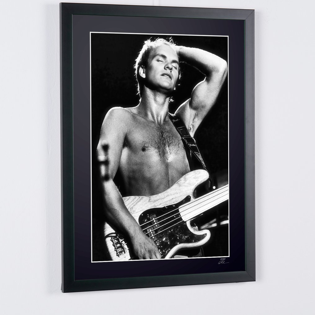 Sting - Fine Art Photography - Luxury Wooden Frame 70X50 cm - Limited Edition 01 of 20 - Serial 312 - Original Certificate (COA), Hologram - 100% New. Shipping Reduction from 3 items #4.3