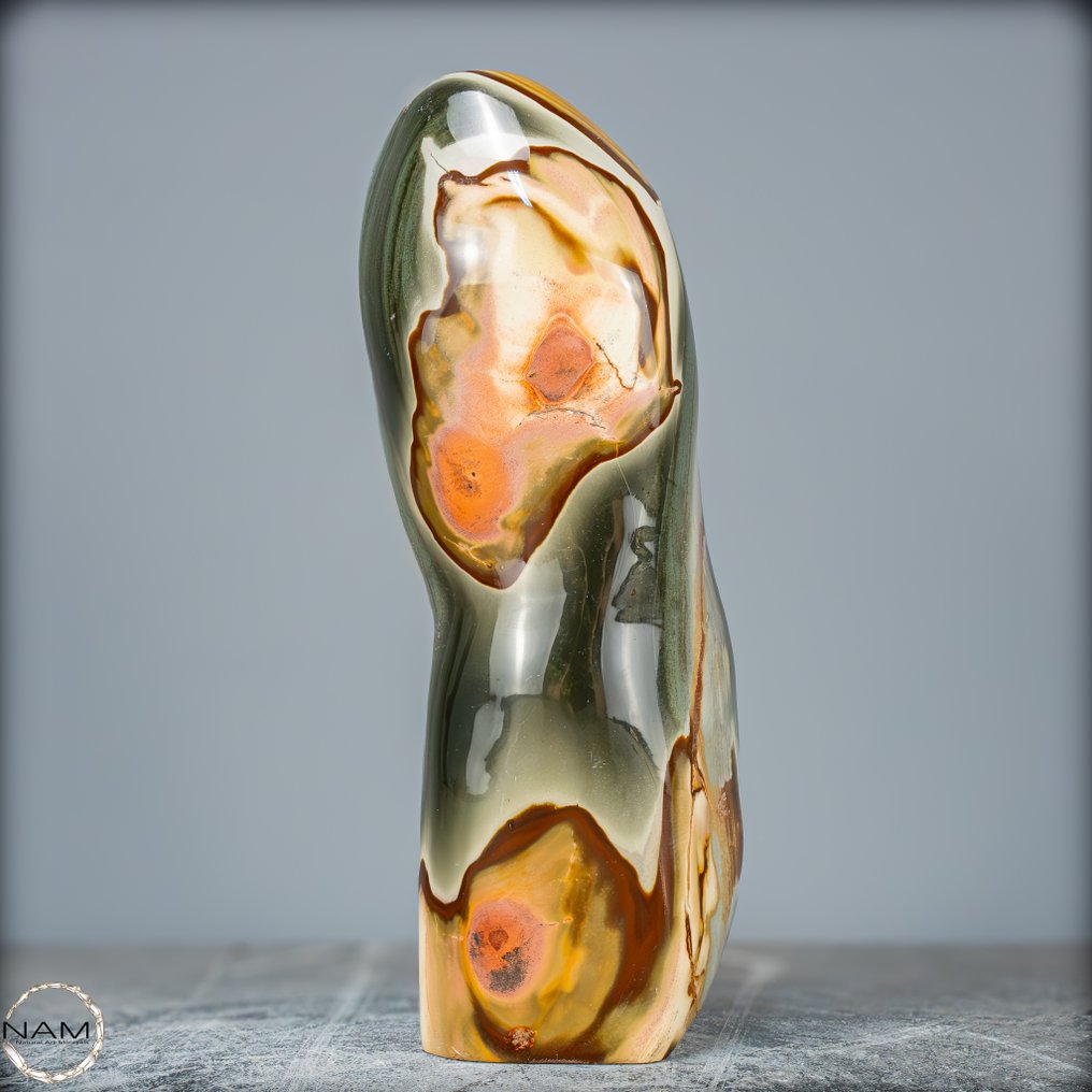 Naturlig Meget Kunstnerisk Polykrom Jaspis Friform- 3922.51 g #1.0