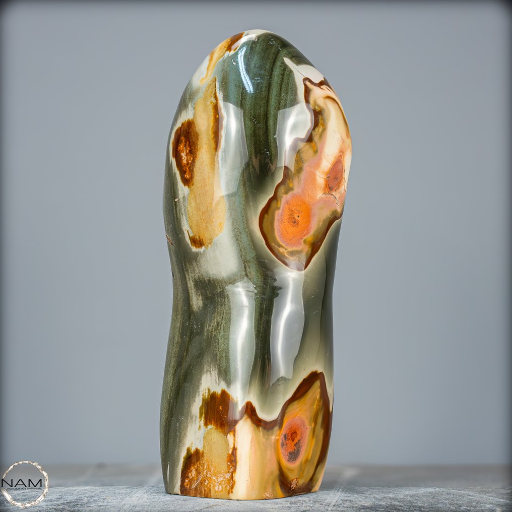 Naturlig Meget Kunstnerisk Polykrom Jaspis Friform- 3922.51 g #1.0