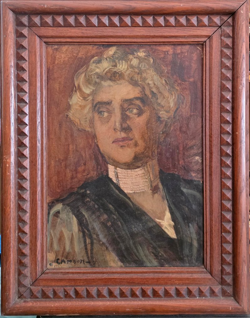 Glauco Cambon (1875-1930) - Ritratto di donna #1.0