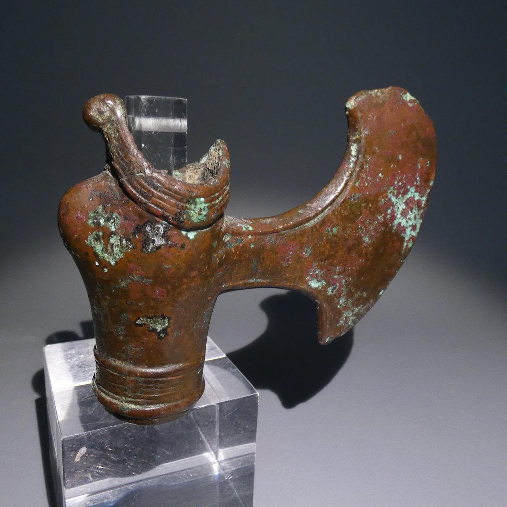 Lorestan Bronze Kopfaxt. 10,5 cm L. 1800 - 600 v. Chr. #2.1