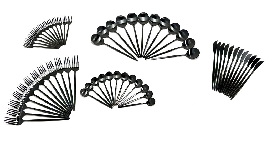 12人用餐具套装 (60) - ‘Modern Noir’ - 钢 #3.2