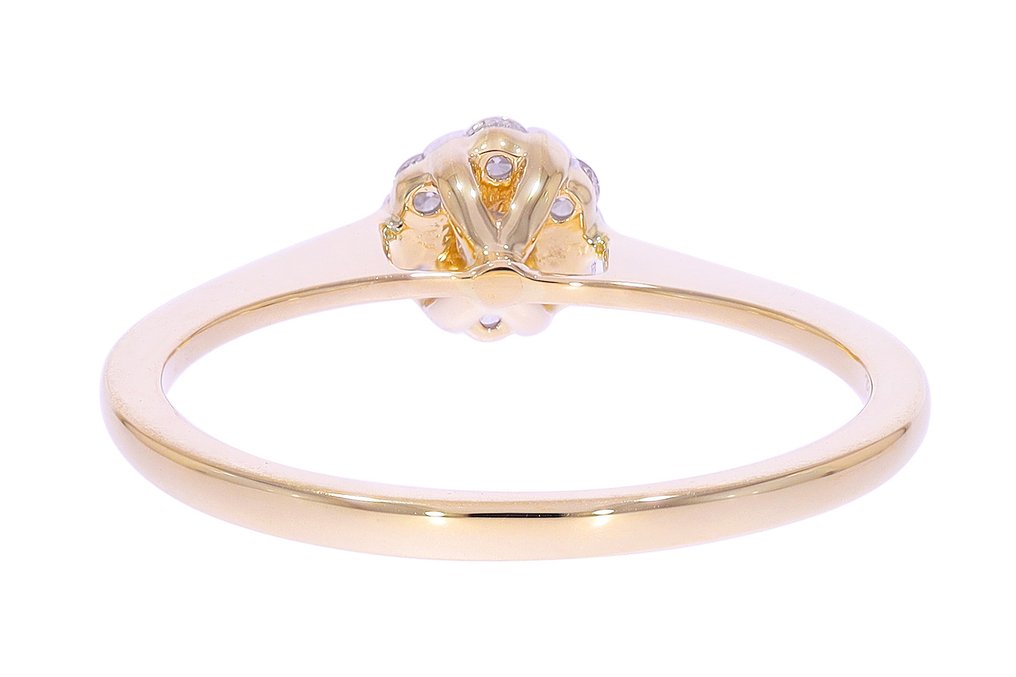 Δαχτυλίδι - 18 καράτια Κίτρινο χρυσό, Επενδυμένο με ρουθήνιο -  0.23ct. tw. Διαμάντι (Φυσικό) - Διαμάντι - Maison d'Anvers #3.2