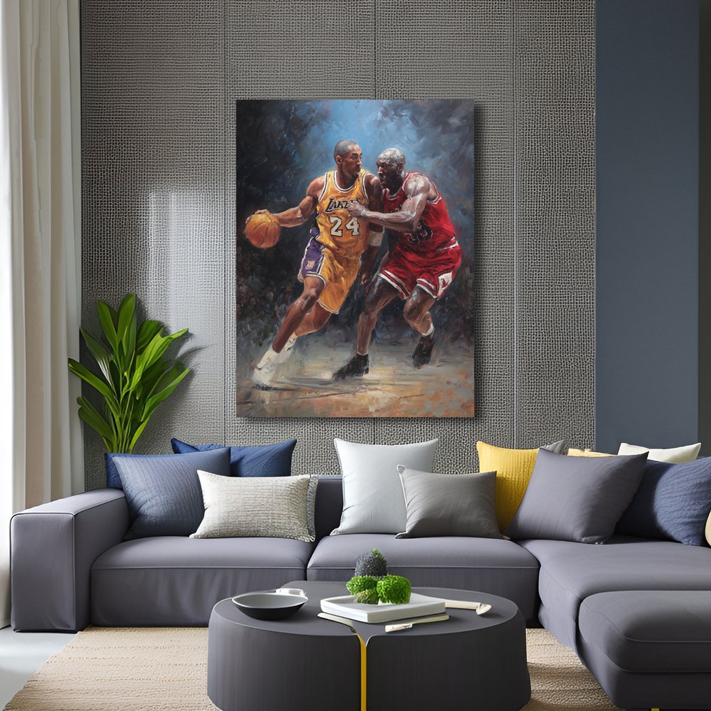 Canvas Fit - Alberto Ricardo - Duelo de Leyendas: Kobe Bryant y Michael Jordan #3.2