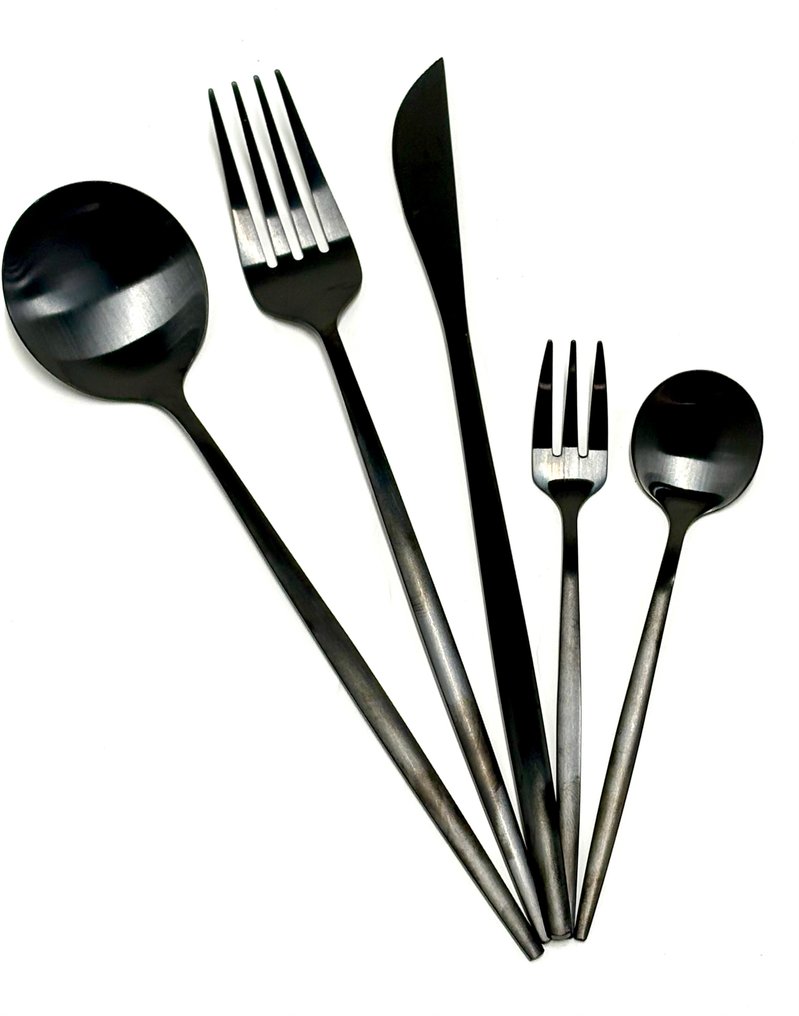 12人用餐具套装 (60) - ‘Modern Noir’ - 钢 #4.3