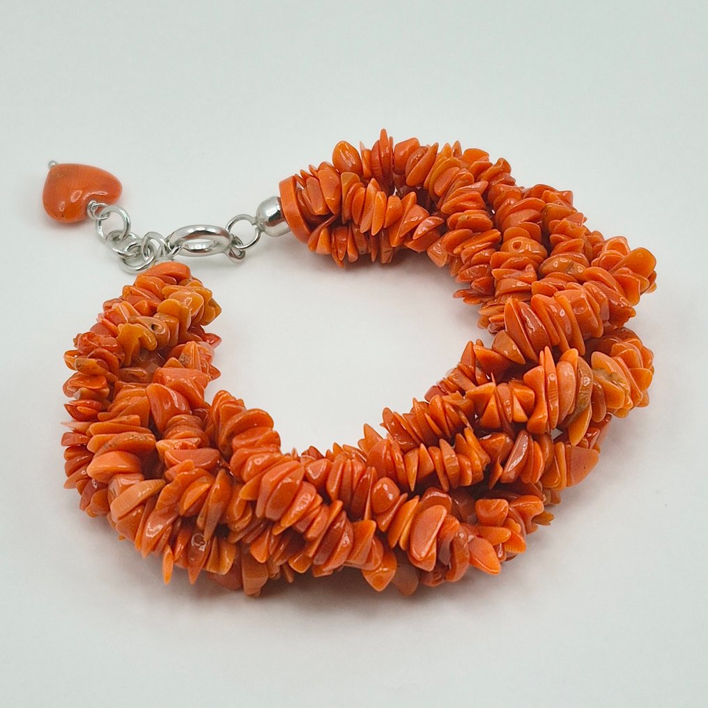 Corallo di sangue - Argento - Bracciale - CORALLO MEDITERRANEO #2.1