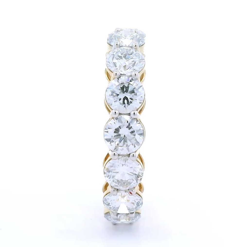 Nincs minimálár - Gyűrű - 18 kt. Sárga arany - 5.02ct. tw. Gyémánt (Laboratóriumban előállított) #1.0