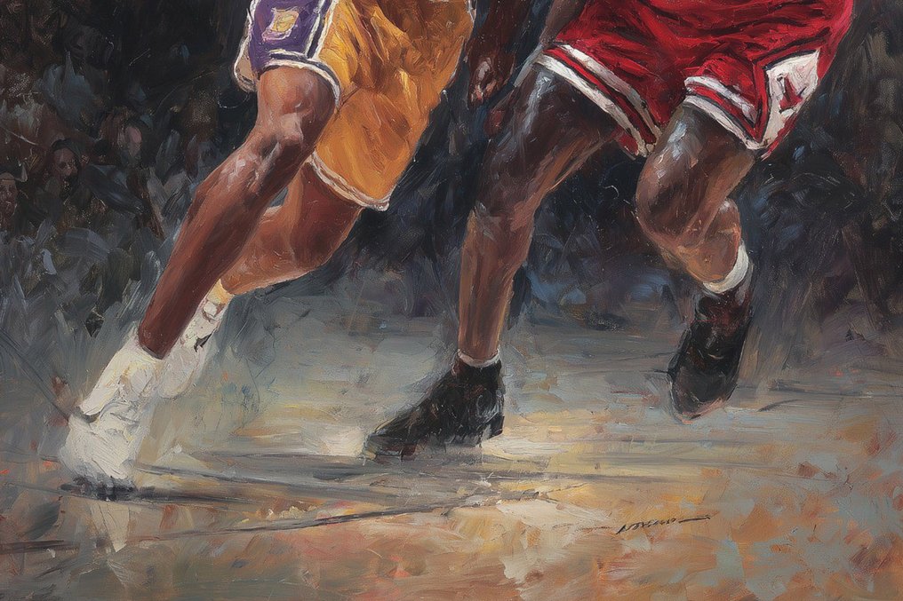 Canvas Fit - Alberto Ricardo - Duelo de Leyendas: Kobe Bryant y Michael Jordan #2.1